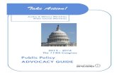Public Policy ADVOCACY GUIDE · 2015-2016 PUBLIC POLICY ADVOCACY GUIDE User’s Guide to the Public Policy Advocacy Guide The Public Policy Advocacy Guide is a resource developed
