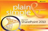 Microsoft(R) SharePoint(R) 2010 Plain & Simpleptgmedia.pearsoncmg.com/images/9780735642287/...Microsoft® SharePoint® 2010 Plain & Simple Johnathan Lightfoot and Chris Beckett. ...