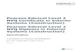 Pearson Edexcel Level 2 NVQ Certificate in Interior ... · Pearson Edexcel Level 2 NVQ Certificate in Interior Systems (Construction) 600/4010/5 01/08/2010 Pearson Edexcel Level 2