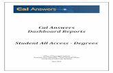 Cal Answers Dashboard Reports Student All Access - Degreescalanswers.berkeley.edu/sites/default/files/Training-AllAccessDegrees.pdfon how to do this.) The six fields, which OBIEE identifies