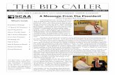The Bid Caller - Amazon S3€¦ · CALLER’S advertising policy attempts to conform its advertising to business endeavors. ... Elaine Christian, Publisher PO Box 41368 Raleigh, NC