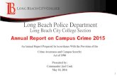 Long Beach Police Department - BoardDocs, a Diligent Brand · 2005-05-16 · Long Beach Police Department Long Beach City College Section Annual Report on Campus Crime 2015 An Annual