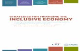 STRATEGIES FOR FINANCING THE INCLUSIVE ECONOMY...The Democracy Collaborative: This nonprofit, founded in 2000, is a leader in equitable, inclusive, and sustainable develop-ment. Its