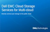 Dell EMC Cloud Storage Services for Multi-cloud...The promise of cloud On-prem investments continue CLOUD IS NOT A DESTINATION, IT’S AN OPERATING MODEL Flexibility and Scale Agility