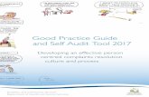 Good Practice Guide and Self Audit Tool 2017 · effective person centred complaints resolution process 29 7.1.ow to organise an effective H omplaints resolution processc 30 7.2.ey