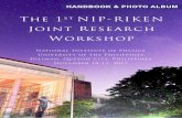 The 1st NIP-RIKEN€¦ · The first topic is the THz spectroscopy. In THz frequency region, high-power sources have been de - veloped remarkably, open ing the possibility of the active