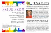 TSA News · 2020-02-23 · Authors LGBTQ Civil Rights Bill Indiana State Senator Vaneta Becker, who repre-sents portions of Vanderburgh and Warrick County, is ... The following items