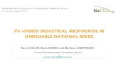backup PV hybrid industrial microgrids in unreliable grids Xavier …microgrid-symposiums.org/wp-content/uploads/2015/09/27... · 2015-09-27 · PV HYBRID INDUSTRIAL MICROGRIDS IN