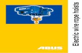 Electric wire rope hoists - Abus Kransystemeelectric wire rope hoists. These units cover an extremely wide load capacity range, from 1,000kg to 120 tonnes. And the comprehen- sive
