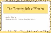 The Changing Role of Women Slide3 · BACK NEXT Poor women Middle- and upper-class women • Many women had to work to earn money for their families. • Women were only able to work