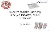 Nanotechnology Business Creation Initiative(NBCI) OverviewNanotechnology” becoming the exhibition theme 48,216 640/846 is the world’s premier international event for nanotechnology.