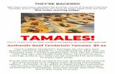 TAMALES! - SouthShore Golf Club flyer 5.4.2020.pdfTAMALES! Don’t m iss out on this week’s exceptional curbside special! Authentic Beef Tenderloin Tam ales $6 ea Hand crafted Tenderloin