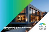 Residential & Architectural Windows & Doors · 2019-12-19 · Preferred for larger, high quality, architecturally designed family homes in difficult locations. It complements well