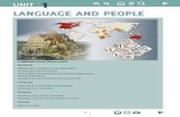 1 LANGUAGE AND PEOPLE · 3. Read the rules and complete the examples. We normally use a/an, some and any with there is and there are. We use some and any with plural nouns. We use