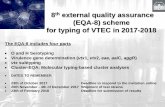 8th external quality assuranceold.iss.it/binary/vtec/cont/EQA_8.pdf · 2018-12-04 · 8th external quality assurance (EQA-8) scheme for typing of VTEC in 2017-2018 The EQA-8 includes
