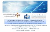 ESCWA UNDA project on up scaling EE in the buildings ... · Energy Efficiency Action Plan (NEEAP) Eng. Lina AL-Mubaideen - MEMR\JREEEF 22 July 2019 –Amman - Jordan ESCWA UNDA project