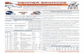 Denver Broncos Weekly Release Packet (vs. New …...3 World Championships • 8 Super Bowls • 10 AFC Title Games • 15 AFC West Titles • 22 Playoff Berths • 29 Winning Seasons