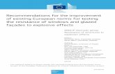Recommendations for the improvement of existing …...Christof Haberacker, WTD 52 Recommendations for the improvement of existing European norms for testing the resistance of windows