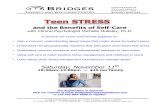 Bridges Comprehensive Support Servicesbridgestherapyandwellness.com/wp-content/uploads/2017/09/Teen-S… · • Understand common emotional and interpersonal reactions to teen stress
