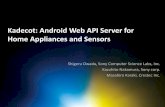 Kadecot: Android Web API Server for Home Appliances and ...Android OS Protocols manager WAMP API Applications Web API Users Server Home Appliances and Sensors . ... Power, Temperature