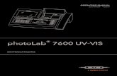 photoLab 7600 UV-VIS - Xylem Analytics Library... · photoLab® 7600 UV-VIS Overview ba77094e04 10/2017 9 Function keys The function keys F1 to F4 have different functions depending