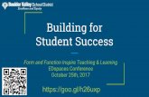 Building for Student Success - EDspaces · Building for Student Success Form and Function Inspire Teaching & Learning EDspaces Conference October 25th, 2017