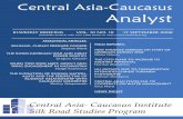 Central Asia-Caucasus AnalystCentral Asia-Caucasus Analyst, 17 September 2008 4 students of ethno-national identification know all too well, to increased ethnic and religious tensions.