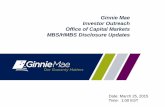 Ginnie Mae Investor Outreach Office of Capital Markets … · 2015-04-01 · • Ginnie Mae Data Facts • Enhancements to MBS ... Note: 2015 Q1 figures include only January and February