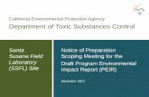 California Environmental Protection Agency Department of ...€¦ · • California Environmental Quality Act (CEQA) requires DTSC to prepare an Environmental Impact Report (EIR)