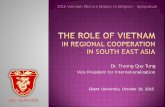 Ghent University, October 19, 2015 1_T… · Dr. Truong Quy Tung . Vice President for Internationalisation . Ghent University, October 19, 2015 2015 Vietnam Rectors Mission to Belgium