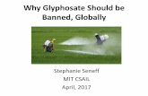 Why Glyphosate Should be Banned, Globallypro-organicbelize.org/dr.seneff.apr.6.2017.belize.pdf · Glyphosate Acronym* G Glycine mimicry, Gut bacteria disruption L Lymphoma - the cancer