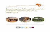 Investing in African Livestock: business …African market growth, as measured by the additional volume of livestock products consumed from 2005/07 to 2050, is estimated at 24.3 million