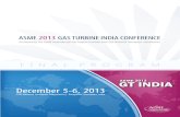 December 5-6, 2013 · ASME 2013 GAS TURBINE INDIA CONFERENCE Presented by The ASME International Gas Turbine Institute and CSIR-National Aerospace Laboratories F I N A L P R O G R