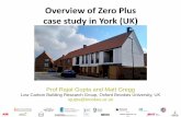 Overview of Zero Plus case study in York (UK) · PDF file case study in York (UK) Prof Rajat Gupta and Matt Gregg Low Carbon Building Research Group, Oxford Brookes University, UK