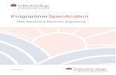 Programme Specification Template · Title of Programme: HNC Electrical & Electronic Engineering This specification provides a concise summary of the main features of the programme