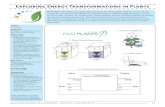 Exploring Energy Transformations in Plants · 2017-05-16 · 2. Preconceptions about plants and energy (1-2 class periods): students reflect on, ask questions and model the energy