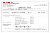 SAFETY DATA SHEET - GC Electronicsgcelectronics.com/order/msds/116.pdf · 2019-11-07 · Part Number(s): 19-5302Page 2 of 21 SAFETY DATA SHEET Complies with OSHA Hazard Communication