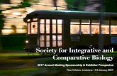 Society for Integrative and Comparative BiologySICB 2017 Annual Meeting Exhibitor and Sponsorship Prospectus 3 About Us The Society for Integrative and Comparative Biology (SICB) is
