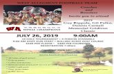 WEST ALLEGHENY FOOTBALL TEAM Coaches and Boosters … · Dear Friends and Family of West Allegheny Football, A tradition unlike any other is set to continue this July at Rolling Acres