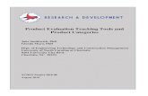 Product Evaluation Tracking Tools and Product Categories · Product Evaluation Tracking Tools and Product Categories Final Project Report RP 2018-08 by Jake Smithwick, Ph.D. Assistant