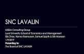 SNC LAVALIN - SNC LAVALIN Situation Analysis Alternatives Recommendation Implementation Financials Risks