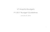 VT Hospital Budgets FY 2017 Budget Guidelinesgmcboard.vermont.gov/sites/gmcb/files/files/...Hospital Budget Guidelines FY 2017 3 Period of guidelines The guidelines are suggested for