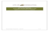 EMPLOYEE HANDBOOK PERSONNEL POLICIES ... - CPS HR … · Priority Functions of the CEO position at CPS HR Consulting _____ 26 Succession plan in event of a temporary, unplanned absence