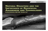 N Disasters aND the i of Geospatial a aND t · 2020-07-28 · refine the response to recurring natural disasters—tornadoes, floods, wildfires, etc.—the industry is just beginning