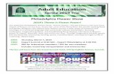 Adult Education - reeves-reedarboretum.org€¦ · Philadelphia Flower Show 2019’s Theme is Flower Power! The 2019 PHS Philadelphia Flower Show, "Flower Power," will pay tribute
