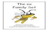 The ee Family Set CD Files/Toons...glue glee three there be bee see sea fee flee agree argue free Frisbee tree three knee. Cloze the Gap! (ee) Read the following sentences, saying