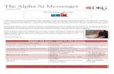 The Alpha Xi Messenger · The Alpha Xi Messenger January 2017 . Alpha Xi President ... 2016 as printed in the newsletter. ... 2017 and distribution is January 10, 2017, RSVP deadline