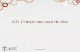 ICD-10 Implementation Hurdles - University of Texas System · 4/11/2011  · ICD-10-CM Changes • Multitude of Change o expanded injury codes in which ICD-10-CM groups injuries by
