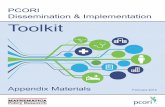 PCORI Dissemination and Implementation Toolkit: Appendix ... · Evaluation. Identify the evaluation strategy to assess the effectiveness of D&I efforts; to be completed at the same