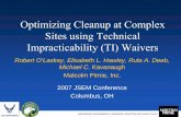 Optimizing Cleanup at Complex Sites using Technical ...proceedings.ndia.org/jsem2007/4219_Hawley.pdfINDEPENDENT ENVIRONMENTAL ENGINEERS, SCIENTISTS AND CONSULTANTS Optimizing Cleanup